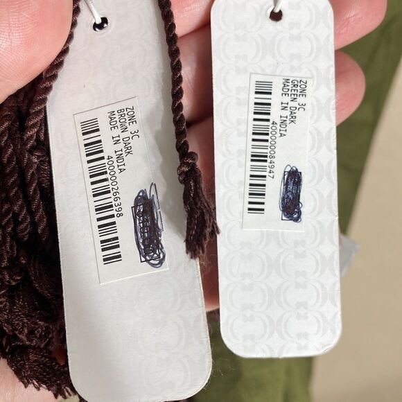 Charming Charlie (2) fringed scarves nwt Goblincore earthy neutrals - Picture 2 of 4